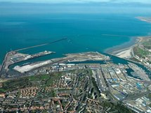 vue aérienne du port