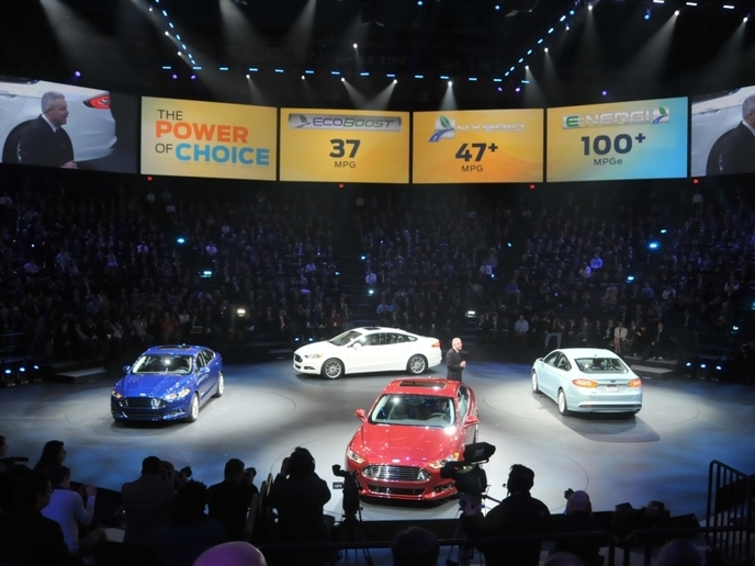 La Ford Fusion  était sans conteste la star de ce salon