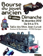 18ème bourse du jouet ancien à Etampes 16 décembre 2012